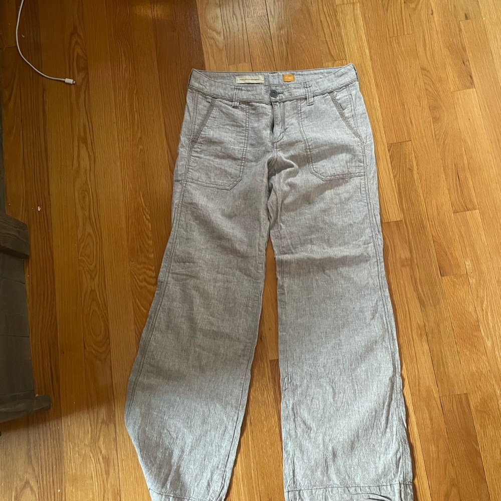 Gray Wide-Leg Pants